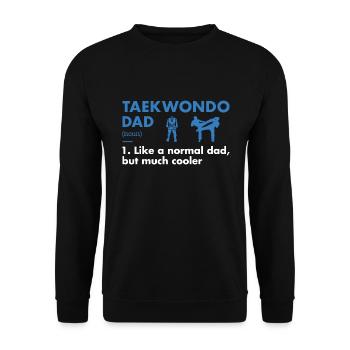 Sport Dad Definition Taekwondo - Unisex Sweatshirt - black - Front - Alina (178cm) & Michal (187cm)