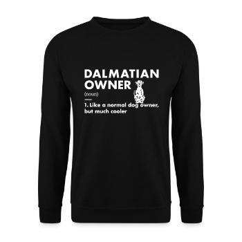 Dalmatian Owner Definition - Unisex Sweatshirt - black - Front - Alina (178cm) & Michal (187cm)