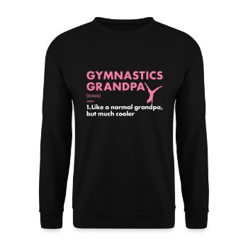 Sport Grand-père Gymnastique - Sweat-shirt Unisexe - noir - Devant - Alina (178cm) & Michal (187cm)