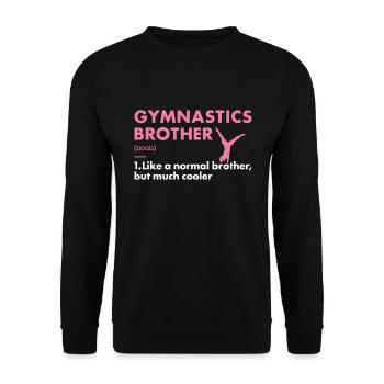 Sport Brother Gymnastics - Unisex Pullover - Schwarz - Vorne - Alina (178cm) & Michal (187cm)