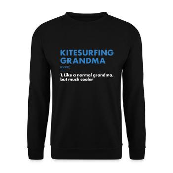 Sport Grandma Kitesurfing - Unisex Sweatshirt - black - Front - Alina (178cm) & Michal (187cm)