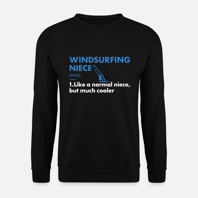 Sport Niece Windsurfing - Unisex Pullover - Schwarz