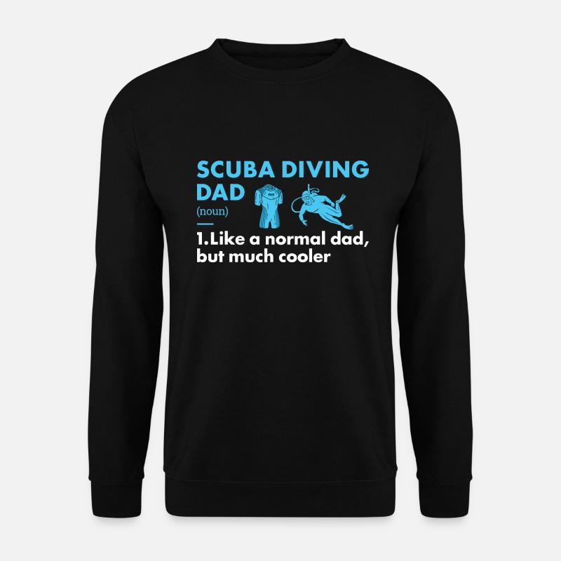Scuba Diver Dad Definition Scuba Diving - Unisex Pullover - Schwarz