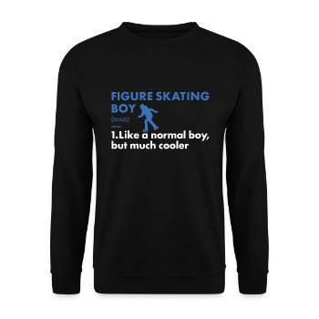 Sport Boy Figure Skating - Unisex Sweatshirt - black - Front - Alina (178cm) & Michal (187cm)