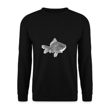 Goldfisch - Unisex Pullover - Schwarz - Vorne - Alina (178cm) & Michal (187cm)