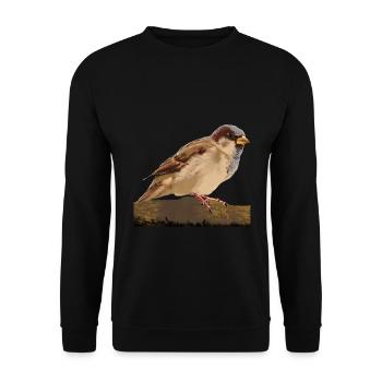Spatz - Unisex Pullover - Schwarz - Vorne - Alina (178cm) & Michal (187cm)