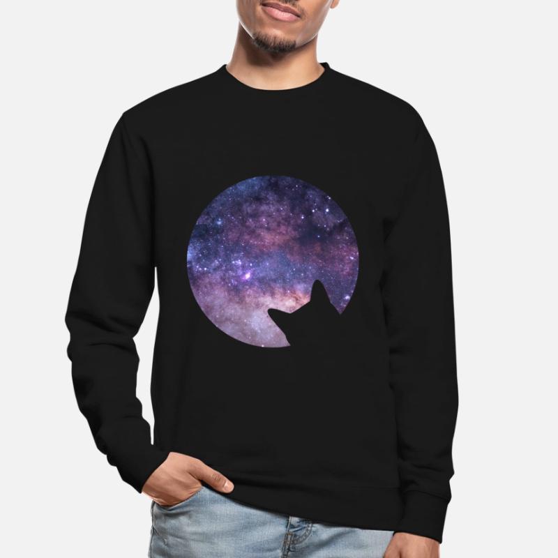 Le chat de l’espace regarde dans l’espace Sweat-shirt Unisexe