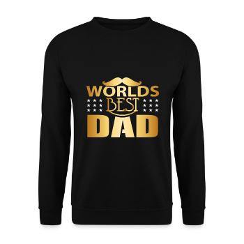 Le meilleur papa du monde - le meilleur papa du monde - - Sweat-shirt Unisexe - noir - Devant - Alina (178cm) & Michal (187cm)