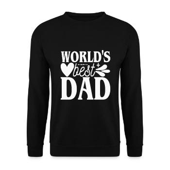 Le meilleur papa du monde - le meilleur papa du monde - - Sweat-shirt Unisexe - noir - Devant - Alina (178cm) & Michal (187cm)
