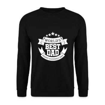 Le meilleur papa du monde - le meilleur papa du monde - - Sweat-shirt Unisexe - noir - Devant - Alina (178cm) & Michal (187cm)