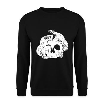 Die Vipernschlange lebt, um den Schädel zu töten - Unisex Pullover - Schwarz - Vorne - Alina (178cm) & Michal (187cm)