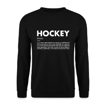 Sport Definition Hockey - Unisex Pullover - Schwarz - Vorne - Alina (178cm) & Michal (187cm)