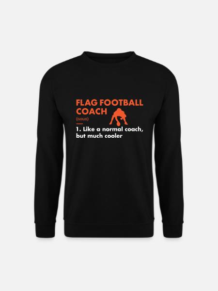 Sport Coach Definition Flag Football - Unisex Pullover - Schwarz