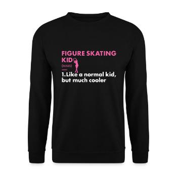 Sport Kid Figure Skating - Unisex Sweatshirt - black - Front - Alina (178cm) & Michal (187cm)