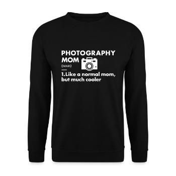 Photographer Mom Definition Photography - Unisex Sweatshirt - black - Front - Alina (178cm) & Michal (187cm)