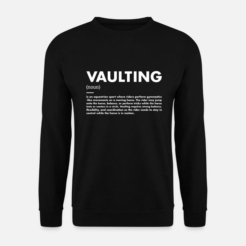 Vaulter Definition Vaulting - Unisex Pullover - Schwarz