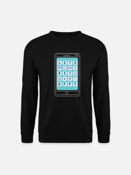 App Mobile Smartphone - Unisex Sweatshirt - black
