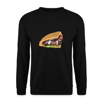 Doner kebab - Unisex Sweatshirt - black - Front - Alina (178cm) & Michal (187cm)