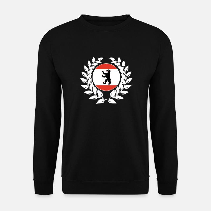 Berlin Lorbeerkranz - Unisex Pullover - Schwarz