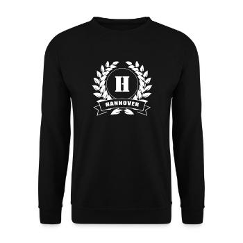 Hannover laurel wreath Lower Saxony - Unisex Sweatshirt - black - Front - Alina (178cm) & Michal (187cm)