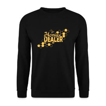 Beekeeper honey dealer bees - Unisex Sweatshirt - black - Front - Alina (178cm) & Michal (187cm)