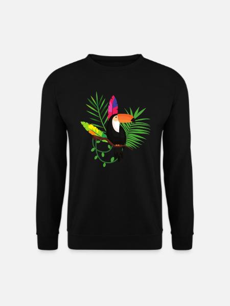 Tukan Ornithologe Vogelbeobachter Tropenliebhaber - Unisex Pullover - Schwarz
