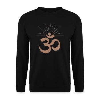 Beau om, yoga, Goa, Aum, Om - Sweat-shirt Unisexe - noir - Devant - Alina (178cm) & Michal (187cm)