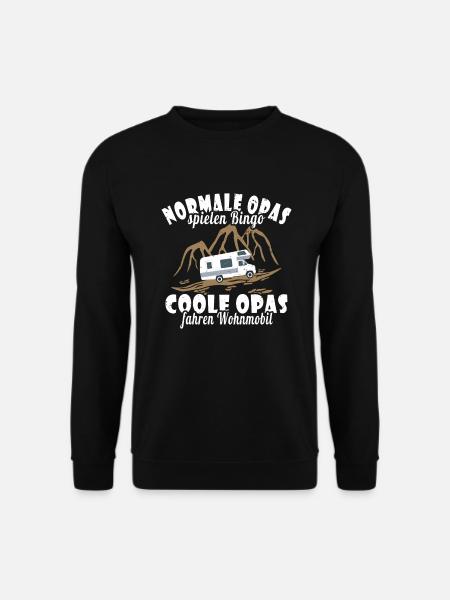 Opa Wohnmobil Womo Urlaub - Unisex Pullover - Schwarz