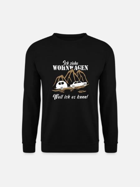 Ich ziehe Wohnwagen - Unisex Pullover - Schwarz