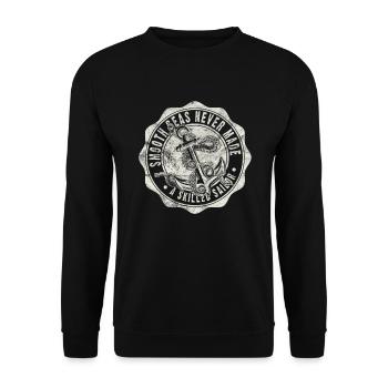 Smooth Seas - Unisex Sweatshirt - black - Front - Alina (178cm) & Michal (187cm)