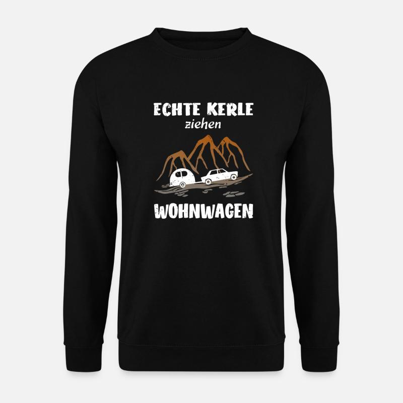 Wohnwagen Camper Urlaub - Unisex Pullover - Schwarz