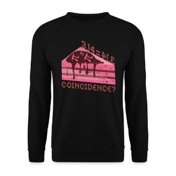 Math 3.14 = Pie - Coincidence? Pi - Unisex Sweatshirt - black - Front - Alina (178cm) & Michal (187cm)