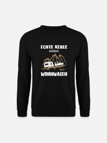 Wohnmobil Reise Camping Camper lustig - Unisex Pullover - Schwarz