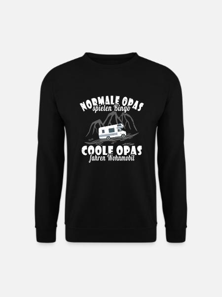 Ferien Wohnmobil Womo Camping Opa - Unisex Pullover - Schwarz