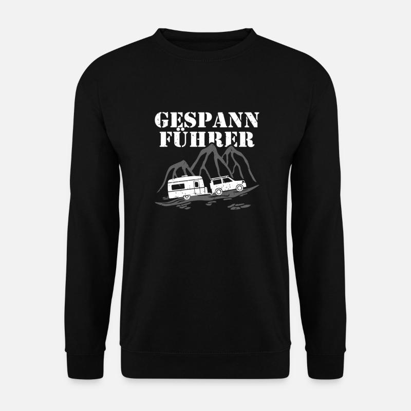 Wohnwagen Camping lustig - Unisex Pullover - Schwarz