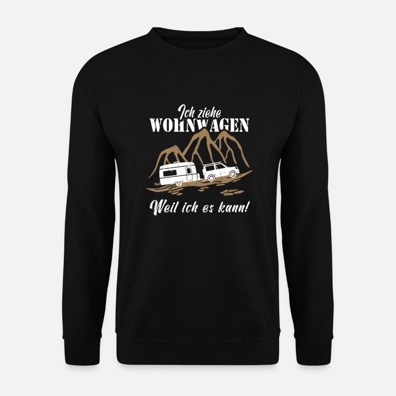 Wohnwagen Camping Camper - Unisex Pullover - Schwarz