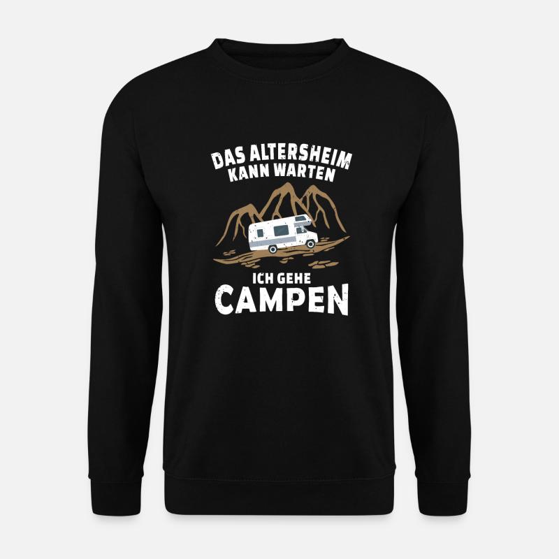 Camping Wohnmobil Rentner - Unisex Pullover - Schwarz