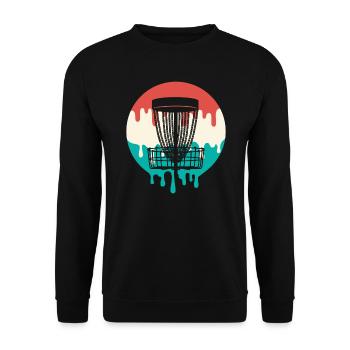 Disc golfer dégoulinant disque golf lecteur disc golf - Sweat-shirt Unisexe - noir - Devant - Alina (178cm) & Michal (187cm)