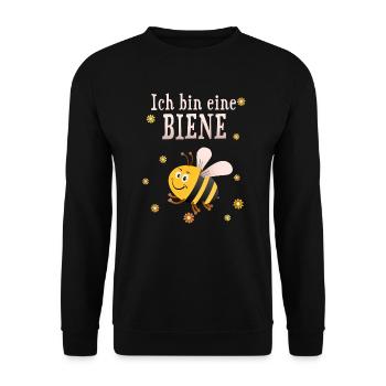 Biene Imkerin Frau Kind - Unisex Pullover - Schwarz - Vorne - Alina (178cm) & Michal (187cm)