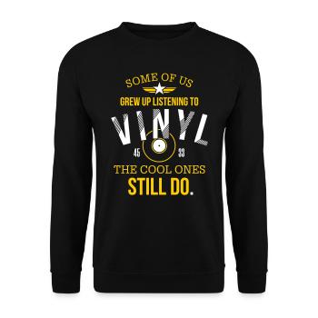 Des gens cool écoutent du vinyle - Sweat-shirt Unisexe - noir - Devant - Alina (178cm) & Michal (187cm)