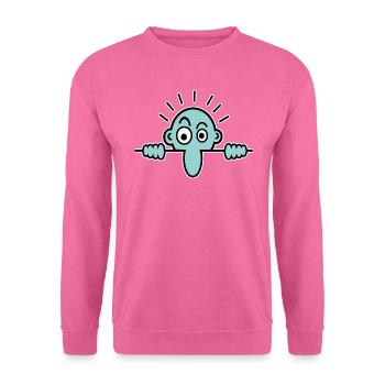 Mauermännchen hellblau - Unisex Pullover - Pink - Vorne