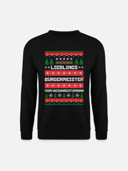 Lieblings Bürgermeister des Weihnachtsmanns - Unisex Pullover - Schwarz