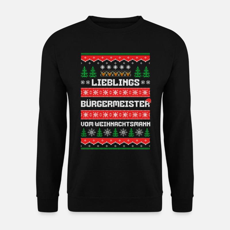 Lieblings Bürgermeister des Weihnachtsmanns - Unisex Pullover - Schwarz