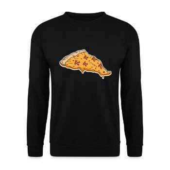 Math Pizza Pi - Unisex Pullover - Schwarz - Vorne - Alina (178cm) & Michal (187cm)