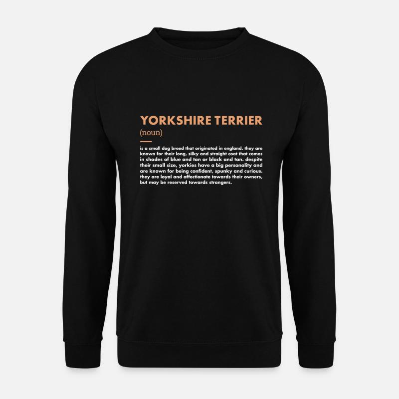 Yorkshire Terrier Definition - Unisex Pullover - Schwarz