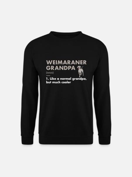 Weimaraner Grandpa Definition - Unisex Sweatshirt - black