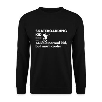 Sport Kid Skateboarding - Unisex Pullover - Schwarz - Vorne - Alina (178cm) & Michal (187cm)