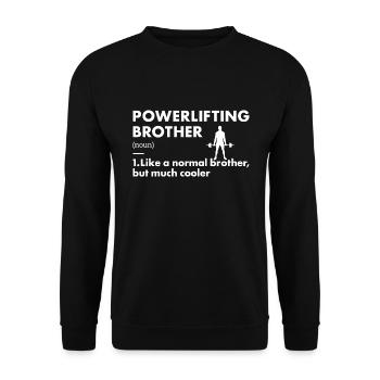 Sport Brother Powerlifting - Unisex Sweatshirt - black - Front - Alina (178cm) & Michal (187cm)