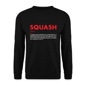 Sport Definition Squash - Unisex Pullover - Schwarz - Vorne - Alina (178cm) & Michal (187cm)