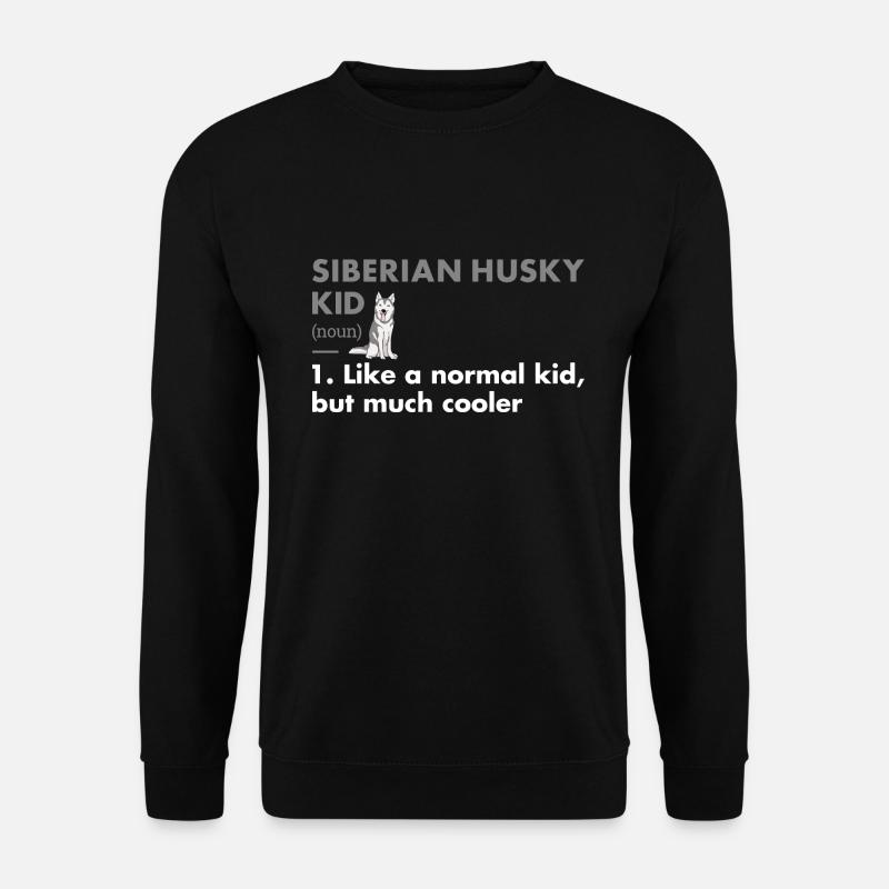 Siberian Husky Kid Definition - Unisex Sweatshirt - black